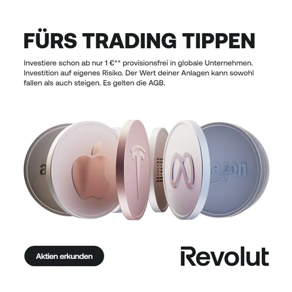 Revolut — fürs Trading tippen